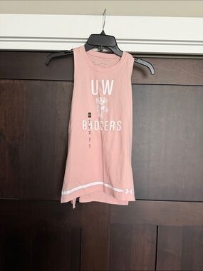 Under Armour University of Wisconsin Badgers Girls Racerback Tank Top Medium
